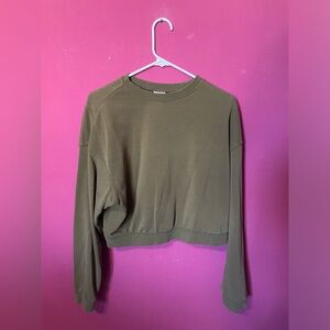 H&M Short Olive Green Sweater